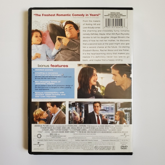 Definitely, Maybe DVD - Widescreen - Picture 2 of 3